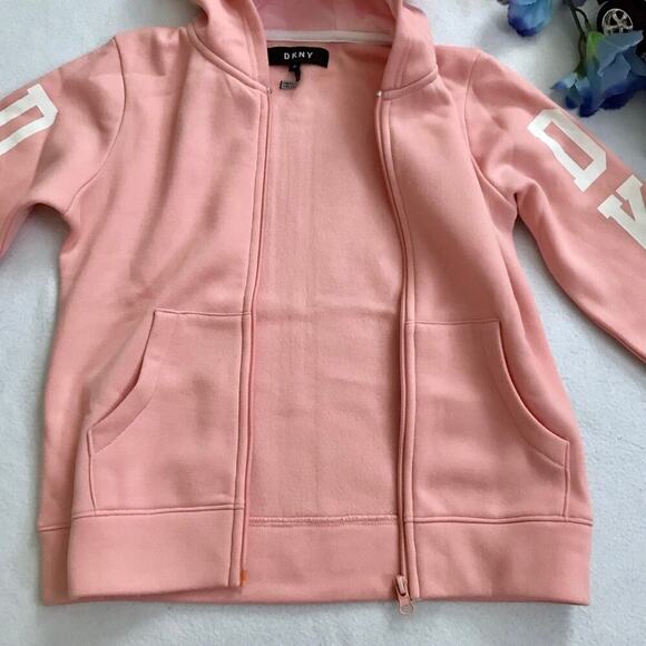 DKNY NWOT Full Zip Performance Hoodie Girls 10 - Picture 6 of 8